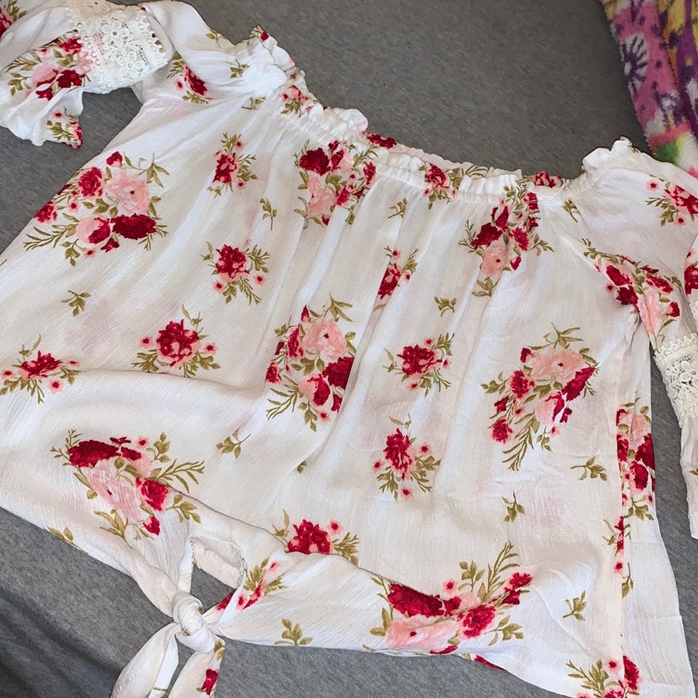 off the shoulder crop top